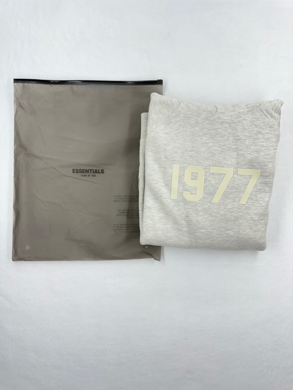 Fear of God 1977 Hoodie & Sweatpants Set in Light Gray/Cream - Picture 3 of 5